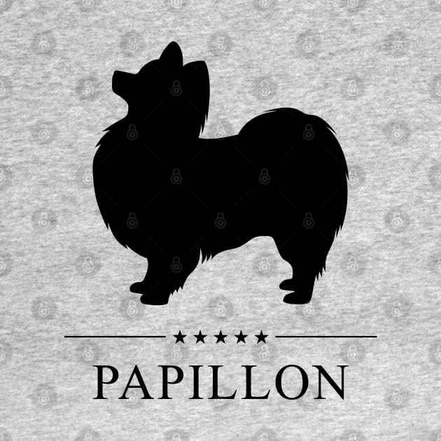 Papillon Black Silhouette by millersye